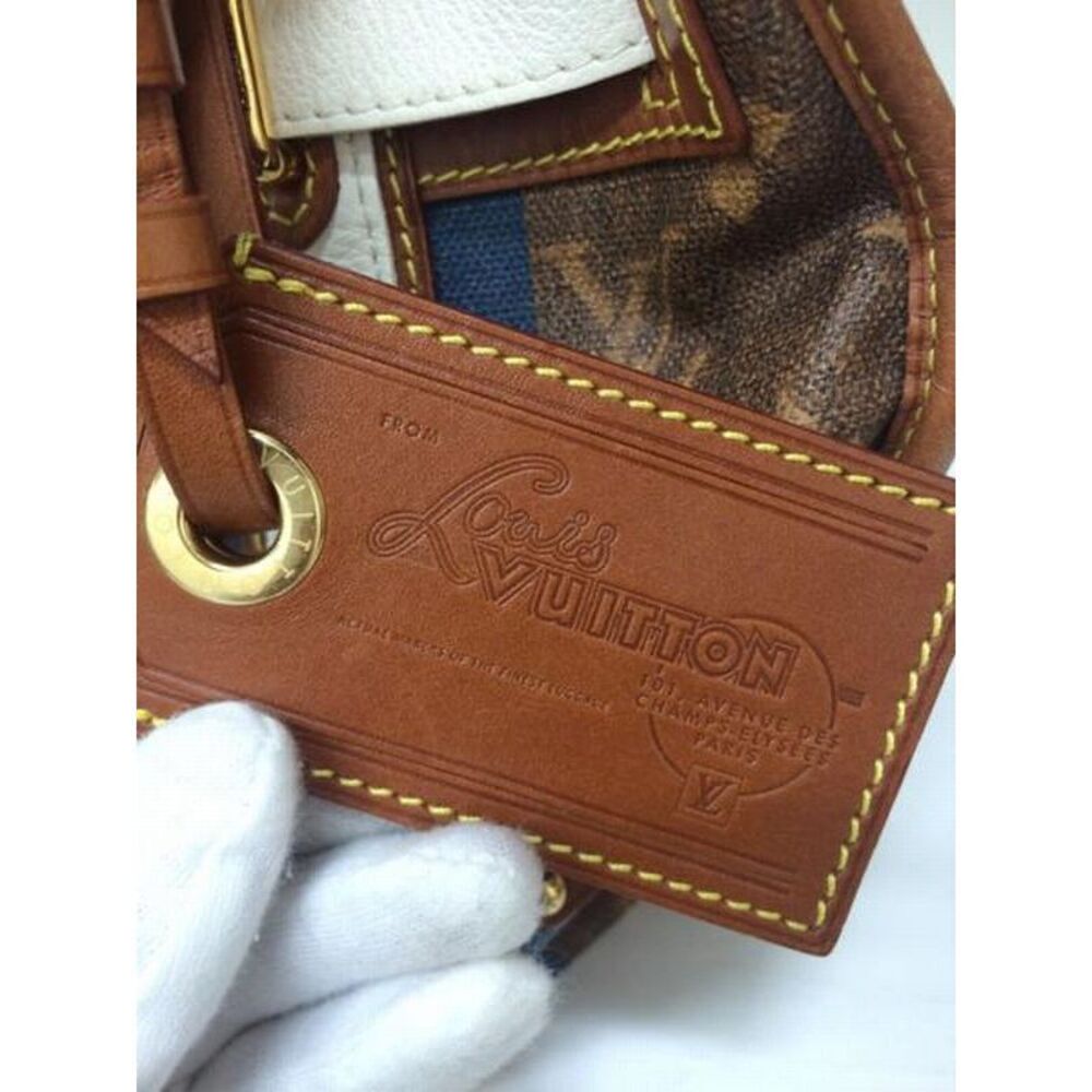 Louis Vuitton Monogram Tiss Marron Sac Laureille Tote Bag - Picture 4 of 5